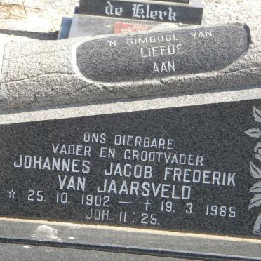 JAARSVELD Johannes Jacob Frederik, van 1902-1985 &amp; Magdalena Johanna 1905-1978