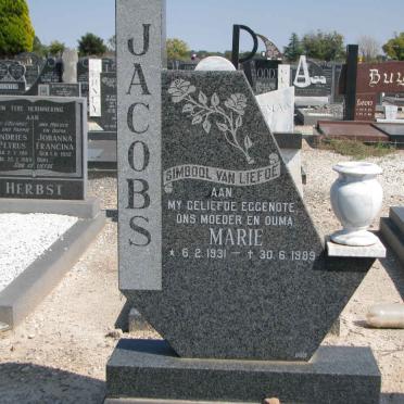 JACOBS Marie 1931-1989