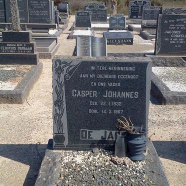 JAGER Casper Johannes, de 1932-1967
