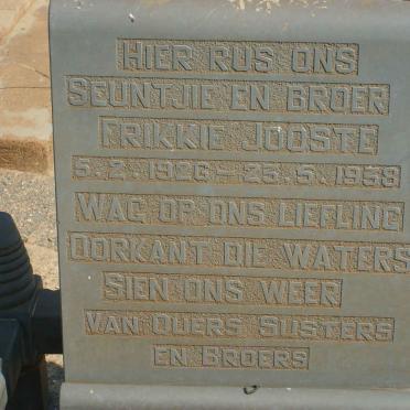 JOOSTE Frikkie 1926-1938
