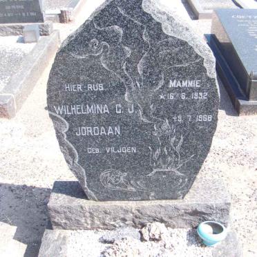 JORDAAN Wilhelmina C.J. nee VILJOEN 1932-196?