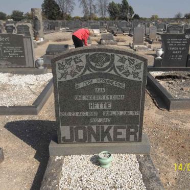 JONKER Hettie 1892-1971