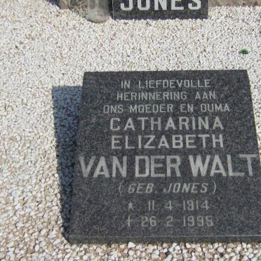 WALT Catharina Elizabeth, van der nee JONES 1914-1995