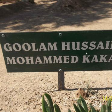 KAKA Goolam Hussain Mohammed