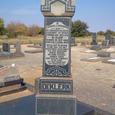 KLERK Cornelius Willem, de 1886-1939