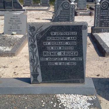KRUGER Richard Alfred 1898-1971 &amp; Miemie BANTJES 1897-1963