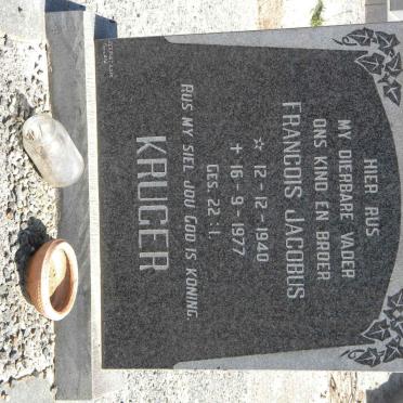 KRUGER Francois Jacobus 1940-1977