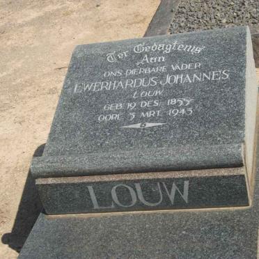 LOUW Ewerhardus Johannes 1855-1943