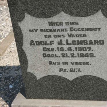 LOMBARD Adolf J. 1907-1948