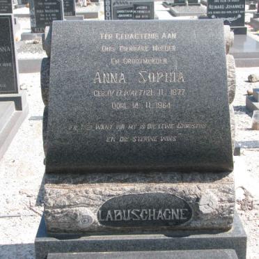 LABUSCHAGNE Anna Sophia nee V.D. WALT 1877-1964