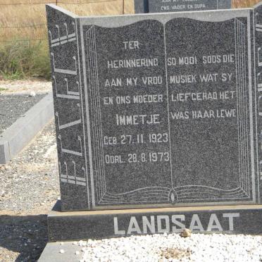 LANDSAAT Immetje 1923-1973