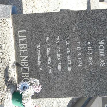 LIEBENBERG Nicholas 1896-1974