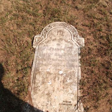 MATHEWSON Frances Rachel 1823-1904