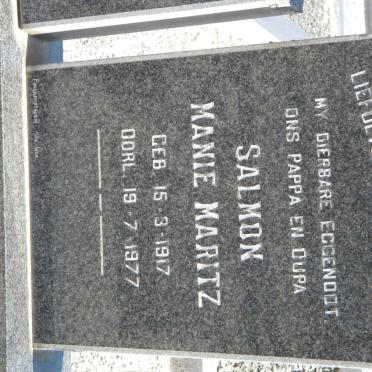 MARITZ Salmon Manie 1917-1977