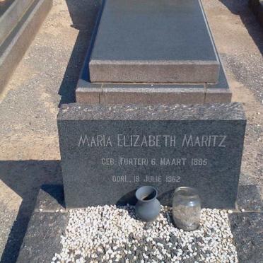 MARITZ Maria Elizabeth nee FURTER 1885-1982