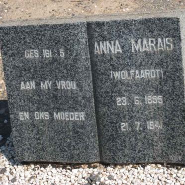 MARAIS Anna nee WOLFAARDT 1895-1941