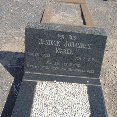 MAREE Hendrik Johannes 1933-1933