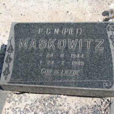 MASKOWITZ P.G.M. 1944-1985