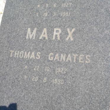 MARX Thomas Ganates 1922-1990