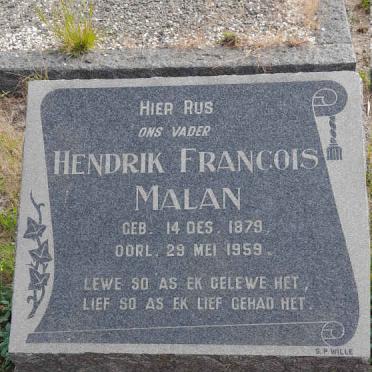 MALAN Hendrik Francois 1879-1959
