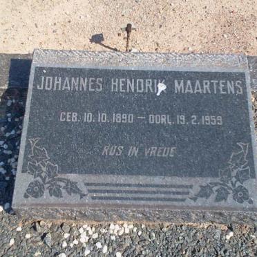 MAARTENS Johannes Hendrik 1890-1959