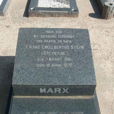 MARX Frans Engelbertus Steyn 1901-1972