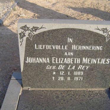 MEINTJIES Johanna Elizabeth geb DE LA REY 1889-1971
