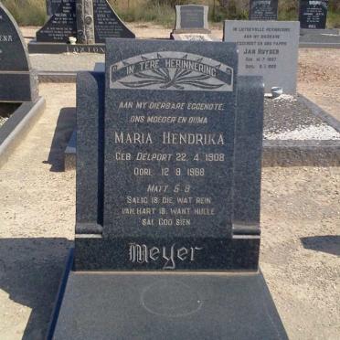 MEYER Maria Hendrika nee DELPORT 1908-1968