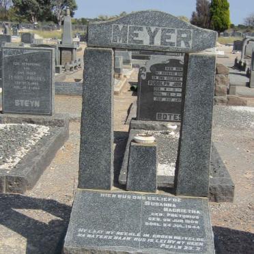 MEYER Susanna Magrietha nee PRETORIUS 1909-1944