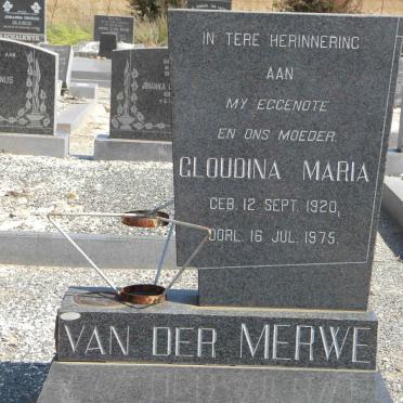 MERWE Gloudina Maria, van der 1920-1975