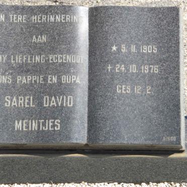 MEINTJES Sarel David 1905-1976