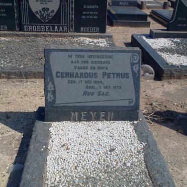 MEYER Gerhardus Petrus 1894-1973