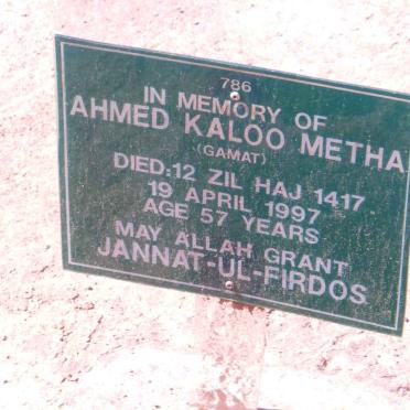 METHA Ahmed Kaloo -1997