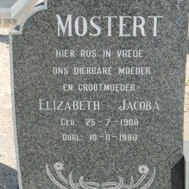 MOSTERT Elizabeth Jacoba 1908-1980