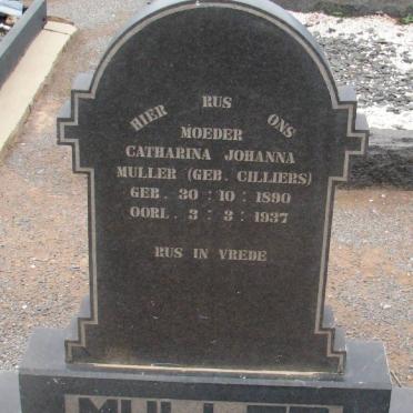 MULLER Catharina Johanna nee CILLIERS 1890-1937