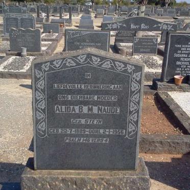 NAUDE Alida B.M. nee STEYN 1889-1956