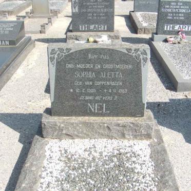 NEL Sophia Aletta nee VAN COPPENHAGEN 1905-1963 