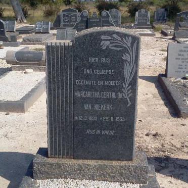 NIEKERK Margaretha Gertruida, van 1899-1963