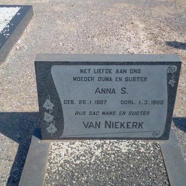 NIEKERK Anna S., van 1907-1980