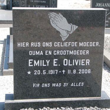 OLIVIER Emily E. 1917-2006