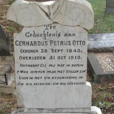 OTTO Gerhardus Petrus 1840-1910
