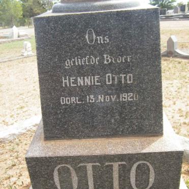 OTTO Johannes Lodewicus 1878-1920 :: OTTO Hennie -1920
