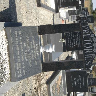 PRETORIUS Andries Petrus de Klerk, 1901-1978