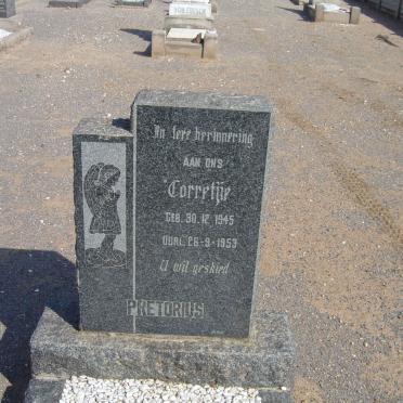 PRETORIUS Corretjie 1945-1953