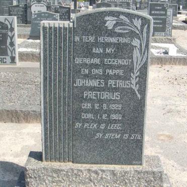 PRETORIUS Johannes Petrus 1929-1960