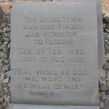PLESSIS Jan Henderik, du 1935-1935