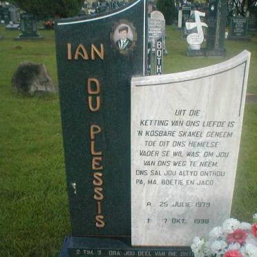 PLESSIS Ian, du 1979-1998