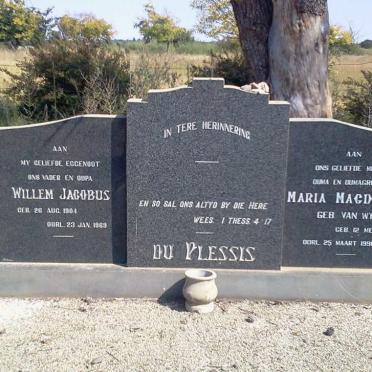 PLESSIS Willem Jacobus, du 1904-1969 &amp; Maria Magdalena VAN WYK 1907-1990