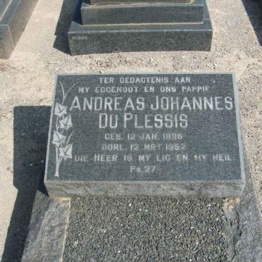 PLESSIS Andreas Johannes, du 1896-1952