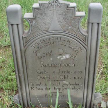 RAUTENBACH Carel Dawid 1893-1919